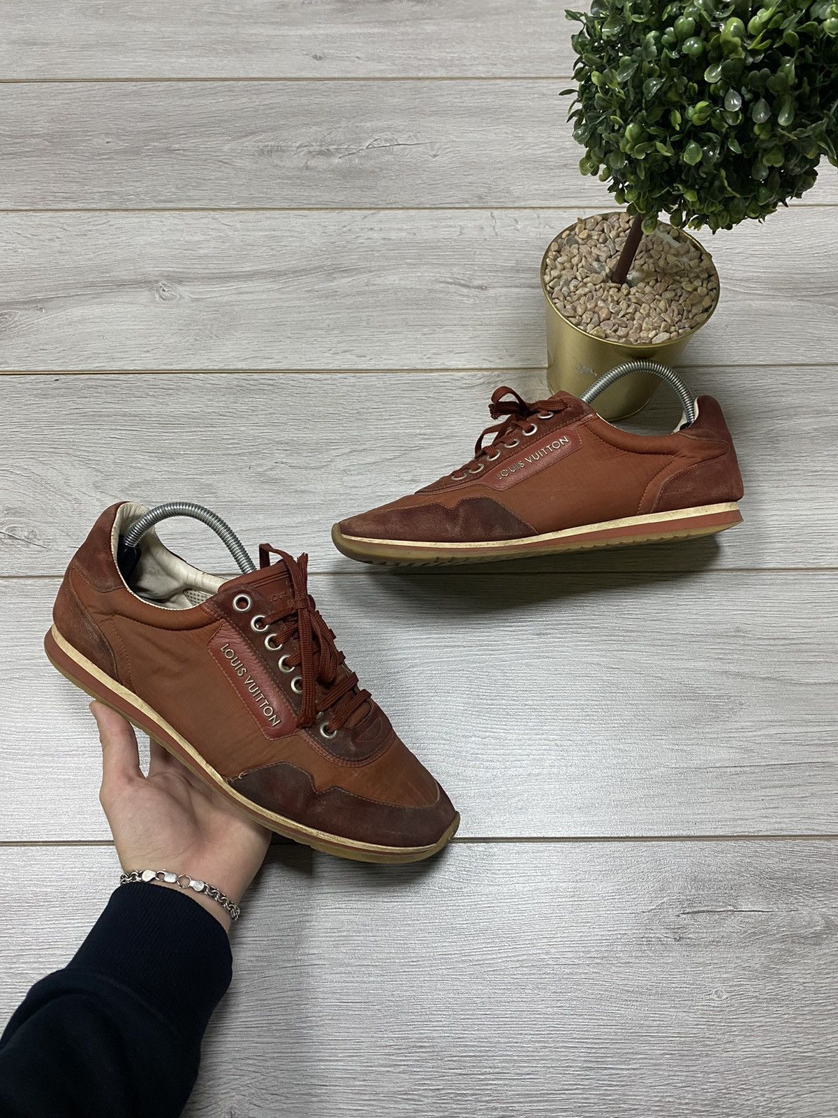 Vintage Louis Vuitton vintage suede sneakers boots Size US 8.5 / EU 41-42 - 1 Thumbnail