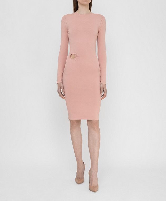 Tom Ford o1y0126 Midi Dress in Blush Size L / US 10 / IT 46 - 2 Thumbnail