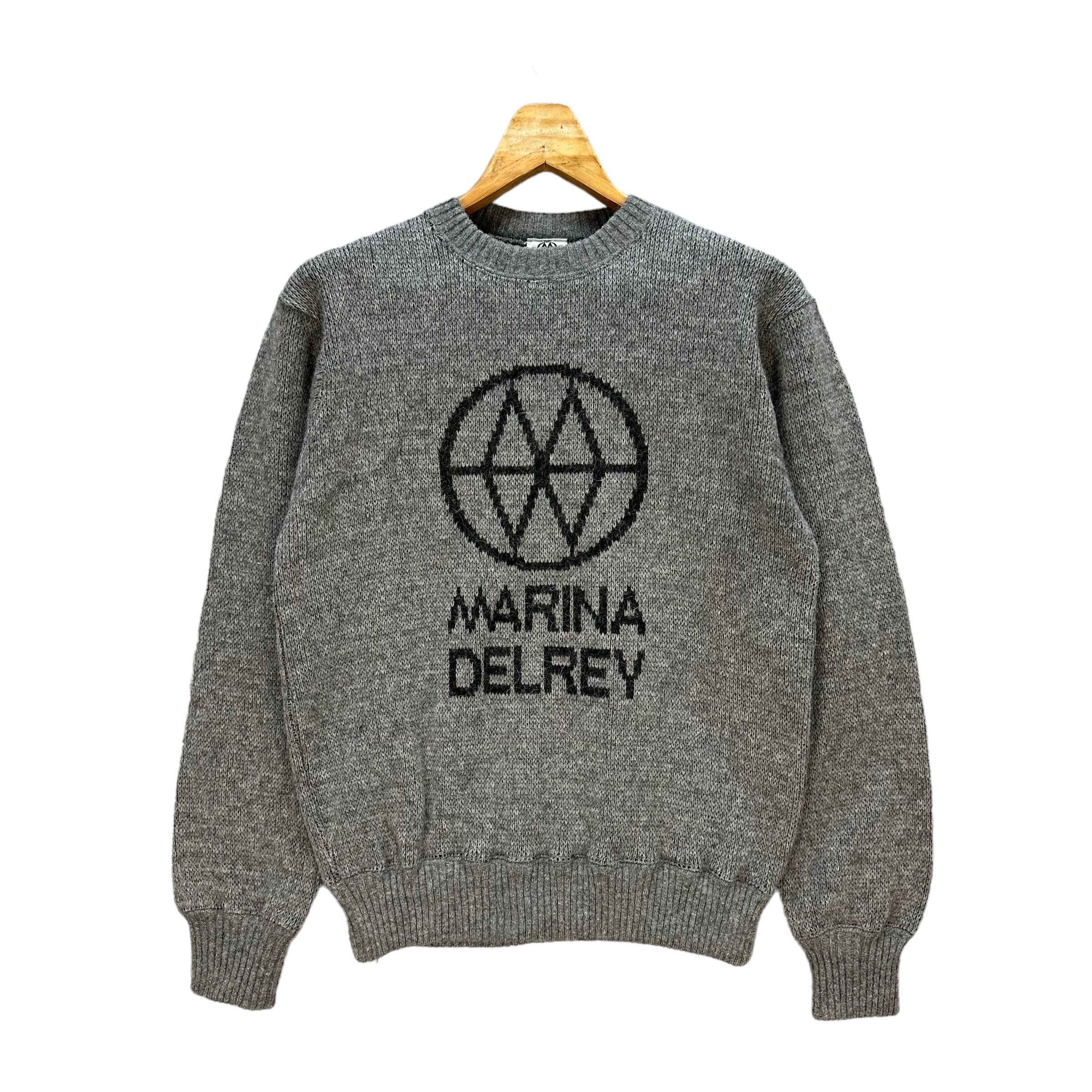 Vintage MARINA DELREY Big Logo Knitted Crewneck Sweatshirt #A4-0100 Size M / US 6-8 / IT 42-44 - 1 Thumbnail