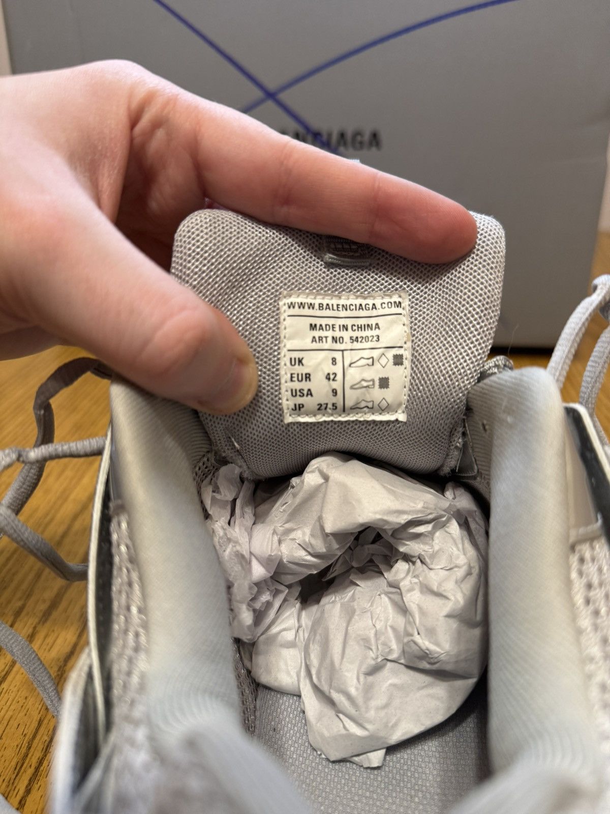 Balenciaga Balenciaga Track Sneaker (Metallic) Size US 9 / EU 42 - 7 Thumbnail