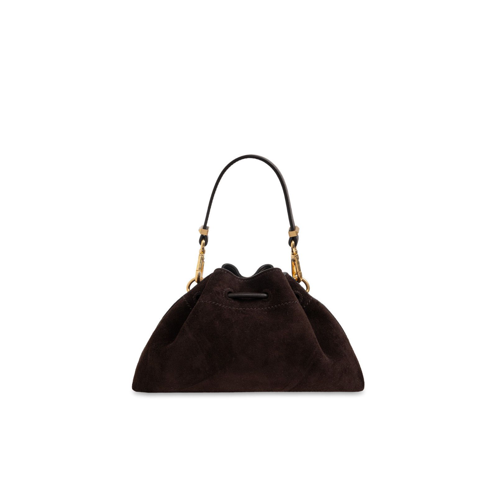 Jimmy Choo JIMMY CHOO Cinch Small Coffee Suede Top Handle Bag New & Aut Size ONE SIZE - 2 Thumbnail