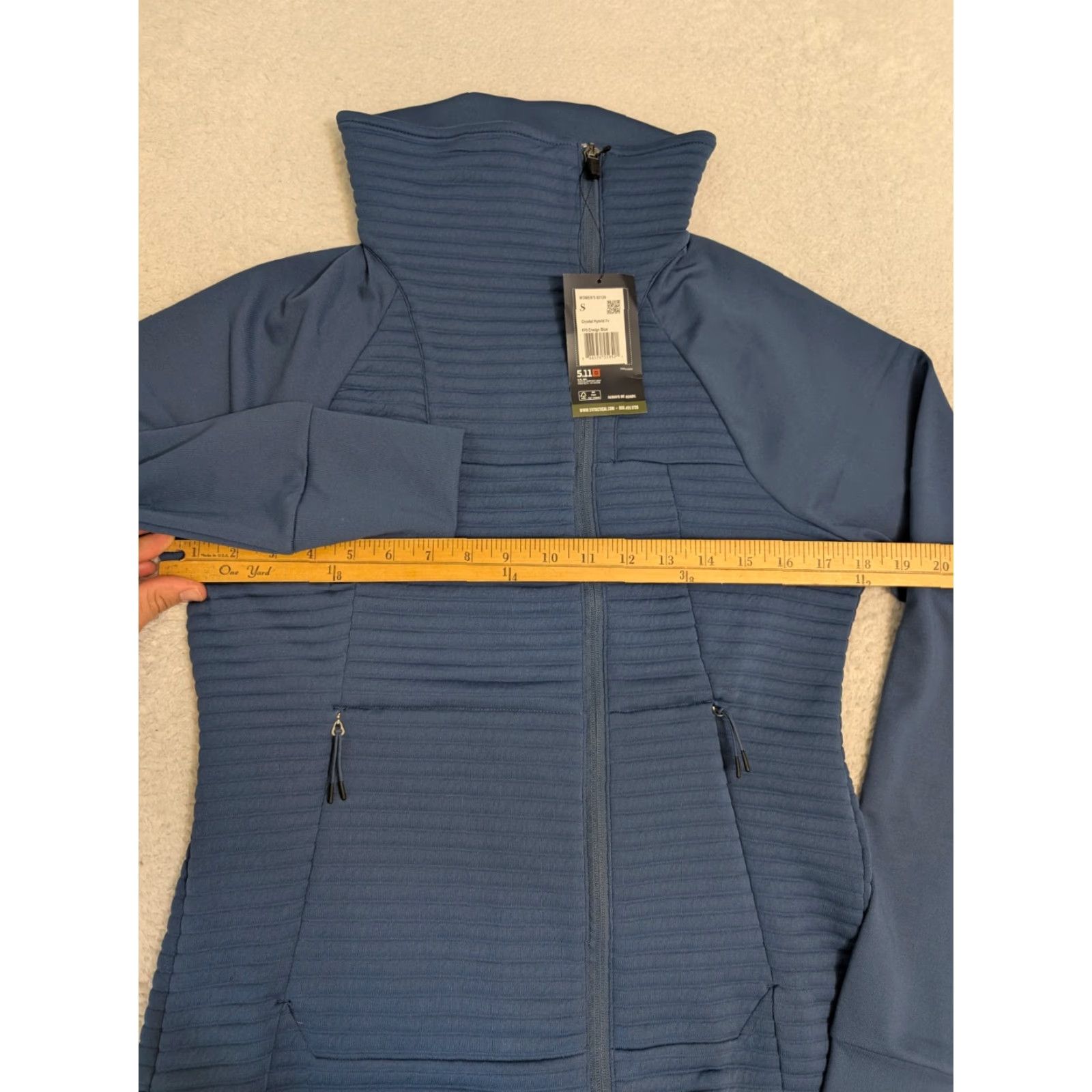 Vintage VINTAGE 5.11 Tactical Crystal Hybrid Jacket Womens SM Asymmetrical Full Zip Blue Size S / US 4 / IT 40 - 5 Thumbnail
