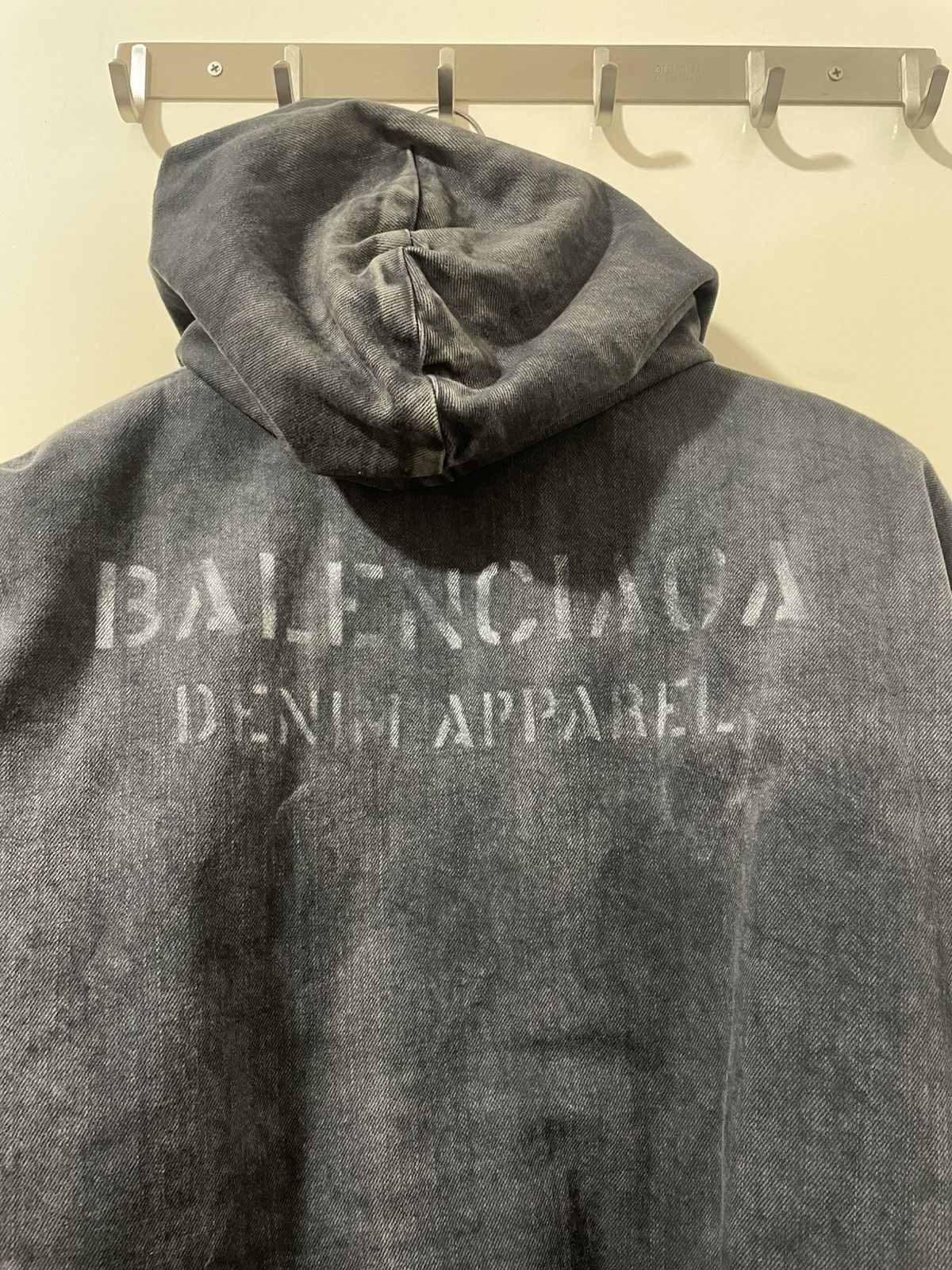 Balenciaga Hooded Denim Bomber XS Size US XS / EU 42 / 0 - 10 Thumbnail