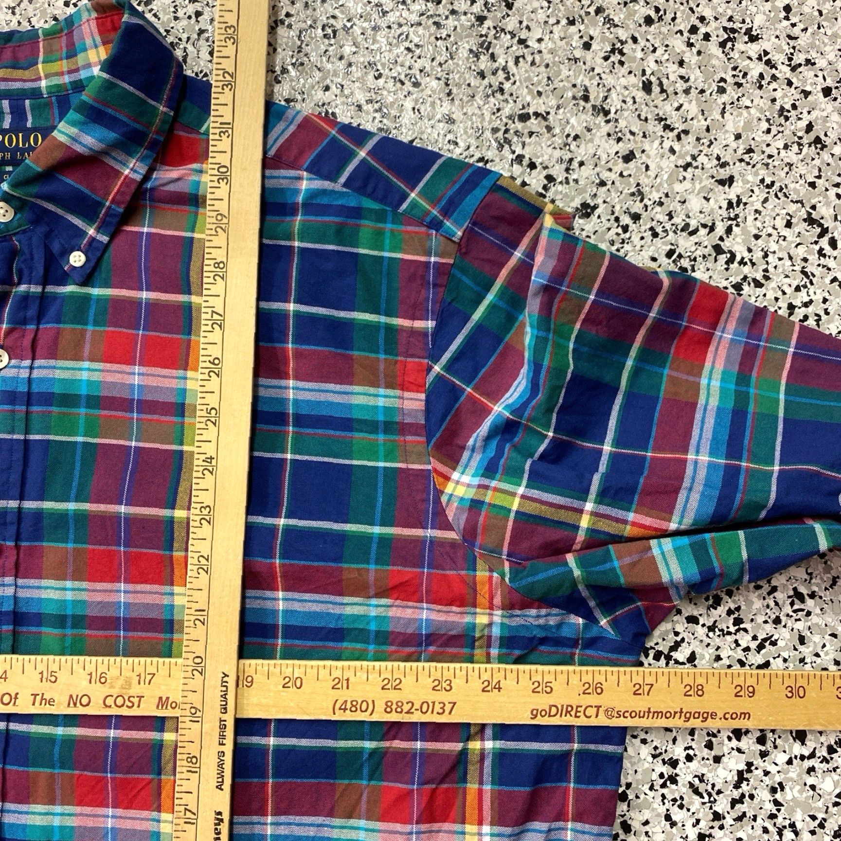 Ralph Lauren Ralph Lauren Mens XXL Oxford Shirt Classic Fit Plaid Button-Up, Multicolor, Long Sleeve, Button-Down Collar, Embroidered Pony, Cotton, Casual Business Size US XXL / EU 58 / 5 - 3 Thumbnail