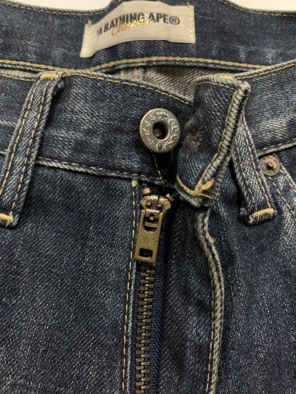 Bape Vintage OG Bape A Bathing Ape Multi Logo Jeans Size US 33 - 10 Thumbnail