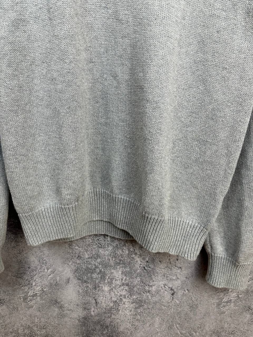 Alfred Dunhill Dunhill London Knit Sweater Cotton Cable Sleeve V-Neck Size US M / EU 48-50 / 2 - 7 Thumbnail