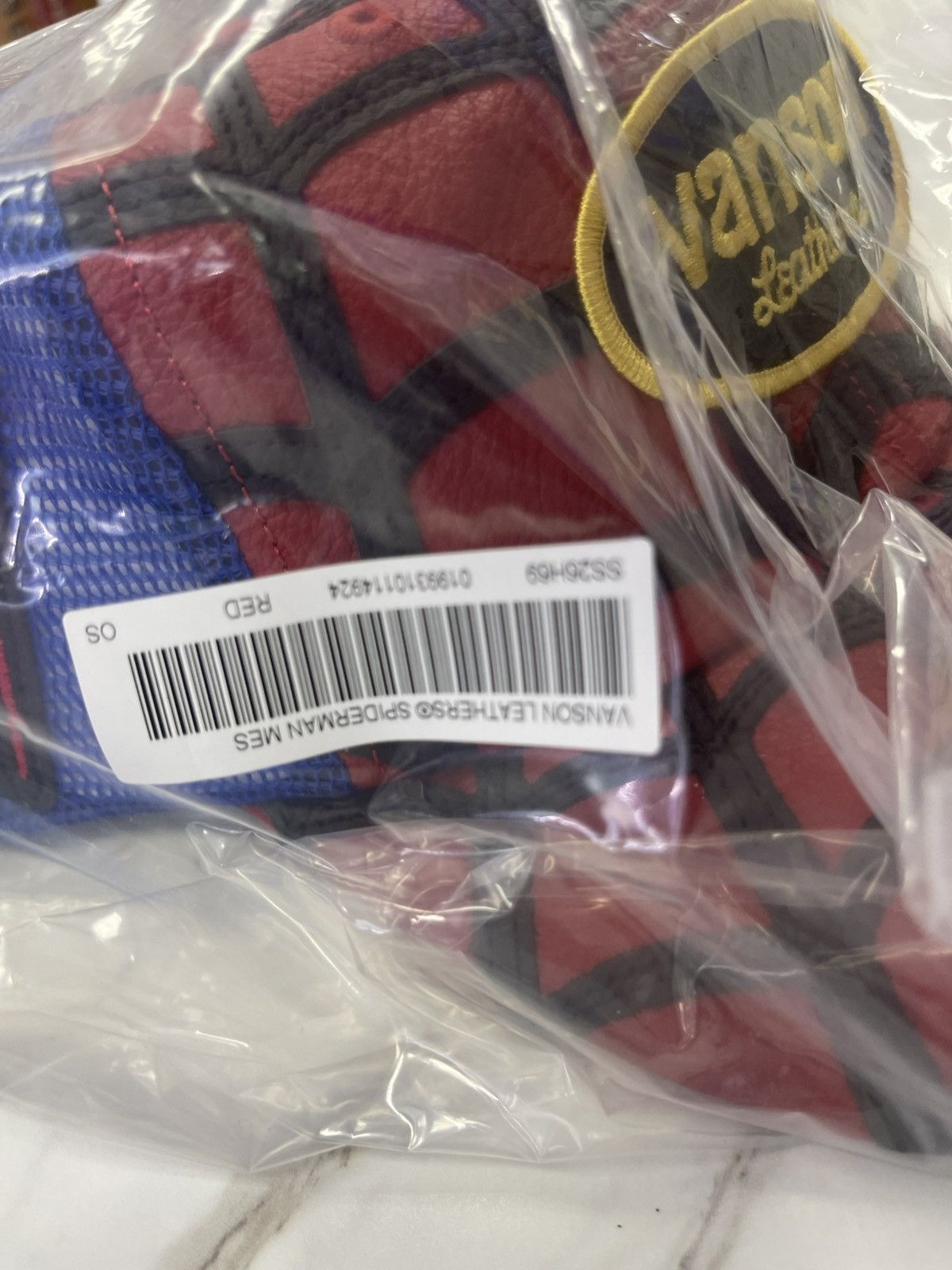 Supreme × Vanson Leathers Supreme Vanson Leathers Spiderman Mesh 