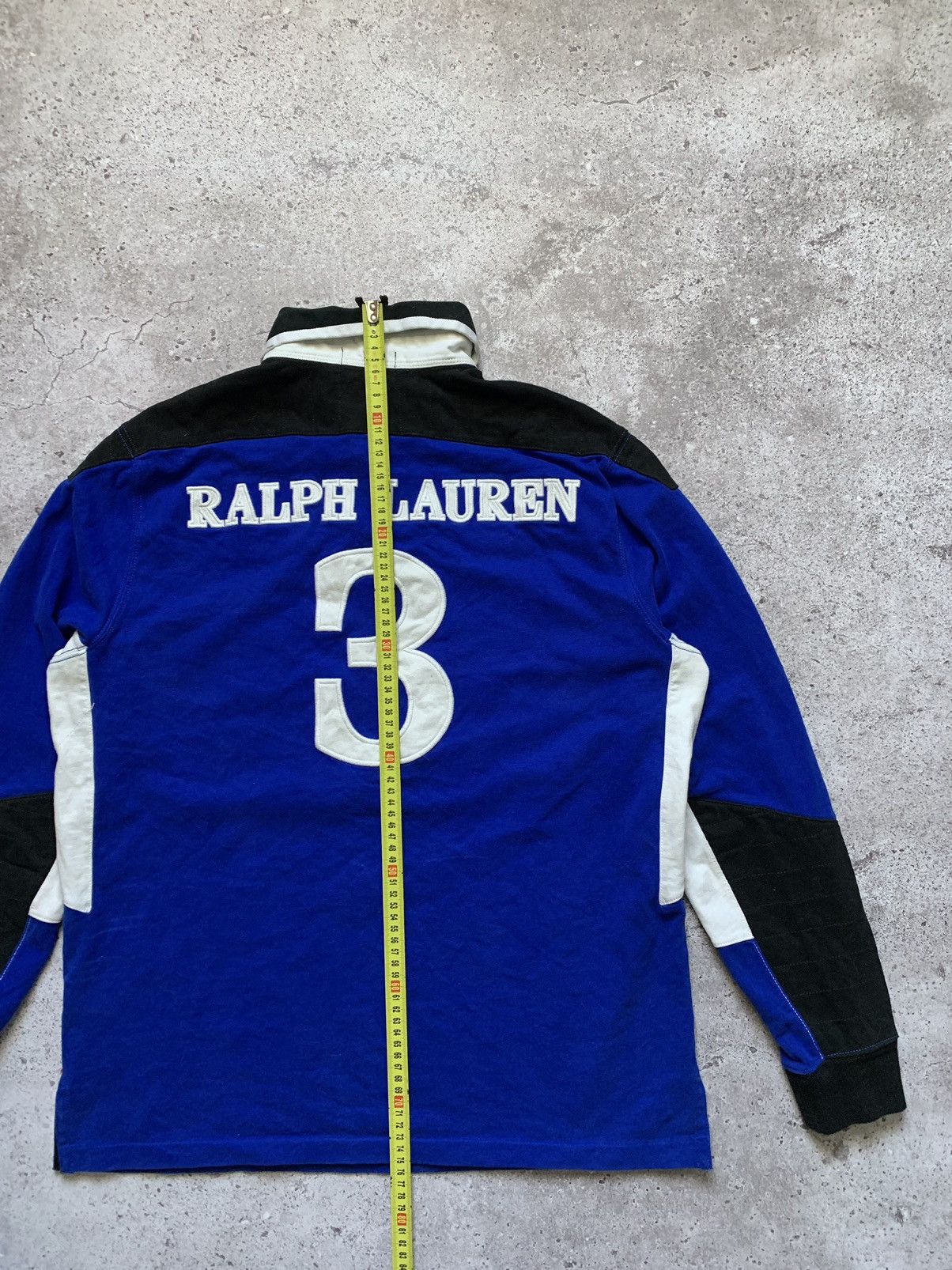 Polo Ralph Lauren × RRL Ralph Lauren × Vintage VINTAGE RALPH LAUREN #3 BIG LOGO L/S RUGBY POLO T-SHIRT Size US L / EU 52-54 / 3 - 11 Thumbnail