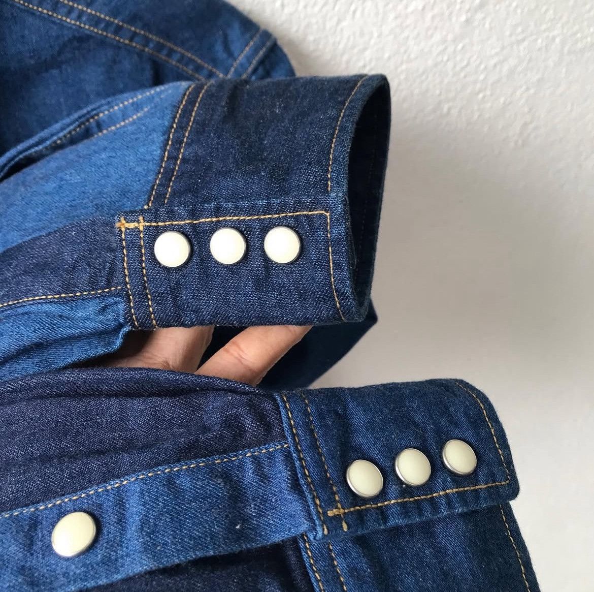 Studio D'Artisan Western Denim Shirt Size US L / EU 52-54 / 3 - 10 Thumbnail
