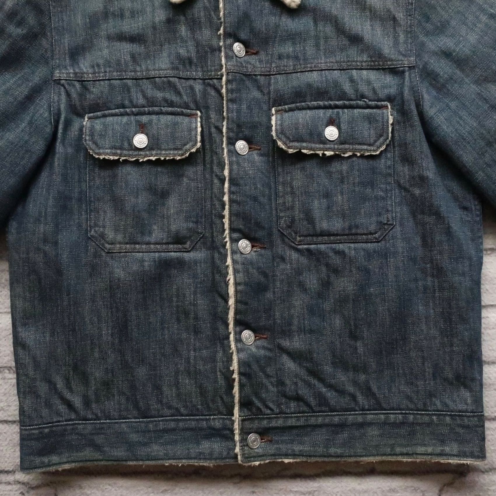 Gap Vintage Gap Trucker Jacket Shirt Mens Small Medium Wash Sherpa Lined 2005 Size US S / EU 44-46 / 1 - 3 Thumbnail