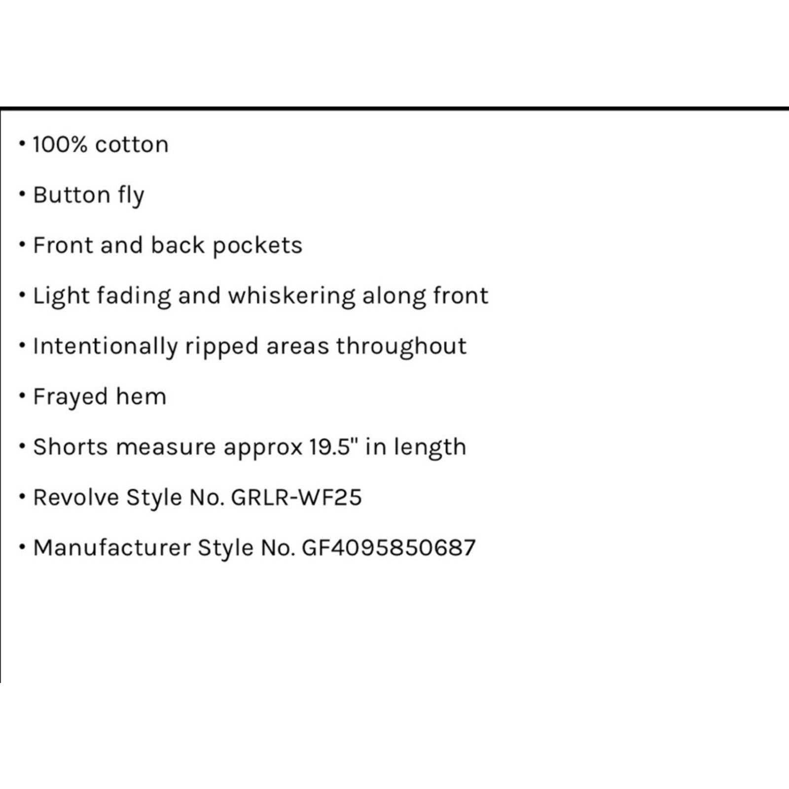 GRLFRND GRLFRND BEVERLY Bermuda Light Wash Frayed Hem Button Fly 26 Size 26" / US 2 / IT 38 - 4 Thumbnail