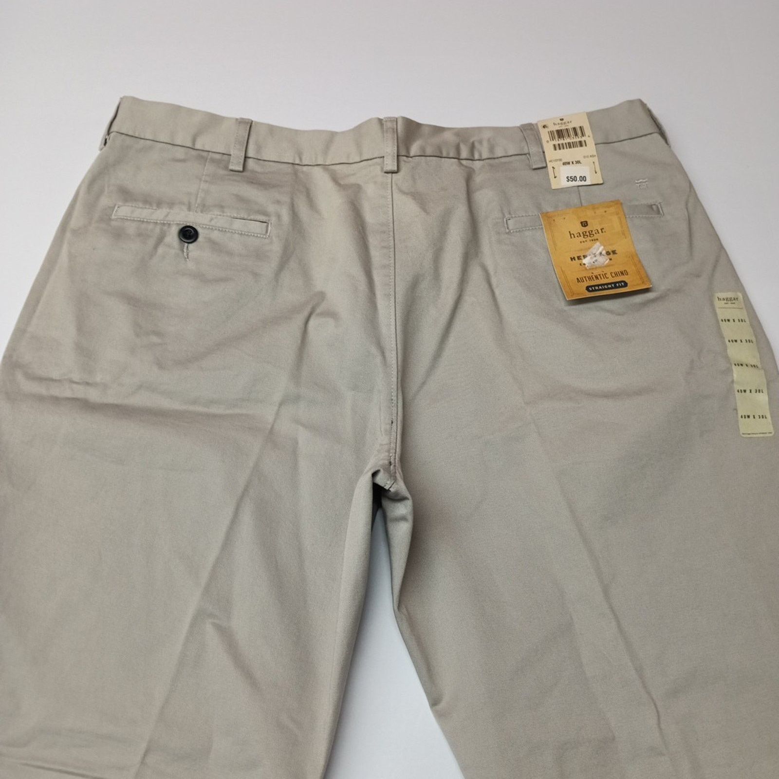 Haggar Haggar Heritage Chino Pants Men's Size 40x30 Beige Straight Size US 40 / EU 56 - 7 Thumbnail