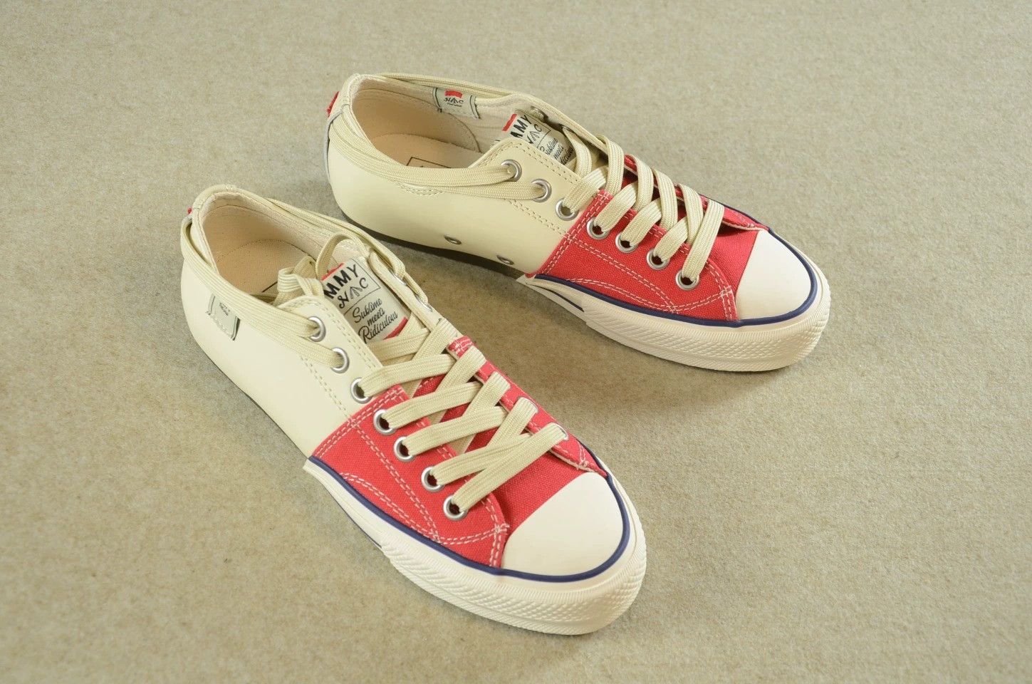 Maison MIHARA YASUHIRO Mihara Yasuhiro × Nigel Cabourn Colorblock Leather Sneakers Size US 8 / EU 41 - 2 Thumbnail