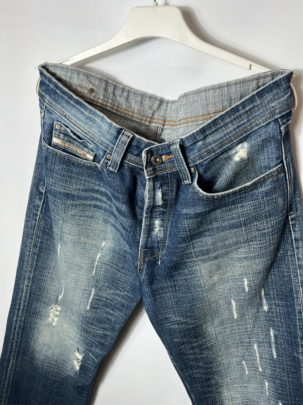 Diesel Vintage streetwear y2k sk8 Diesel Distressed Denim Pants Size US 36 / EU 52 - 2 Thumbnail