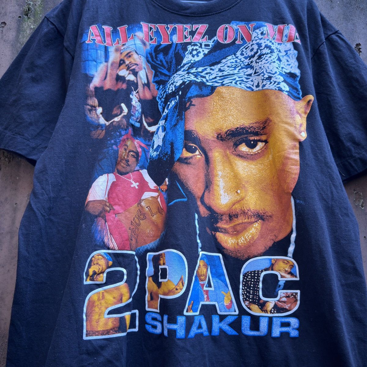 Rap Tees 2Pac Tupac black graphic tee single stitch xl faded Size US XL / EU 56 / 4 - 4 Thumbnail
