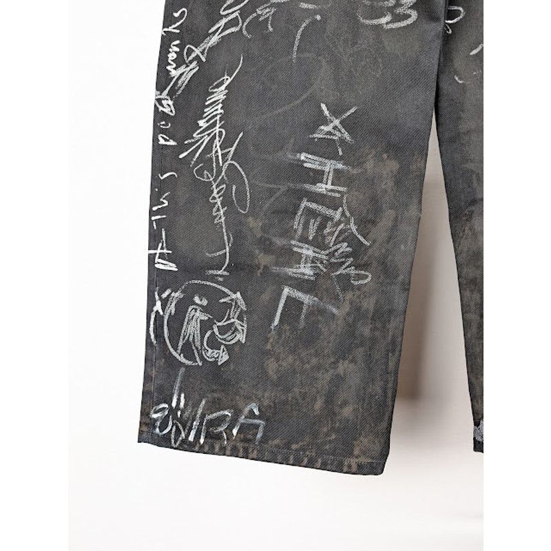 Balenciaga o1rshd1 Q:3 / Baggy Pants / Jeans in Black Size US 30 / EU 46 - 12 Thumbnail