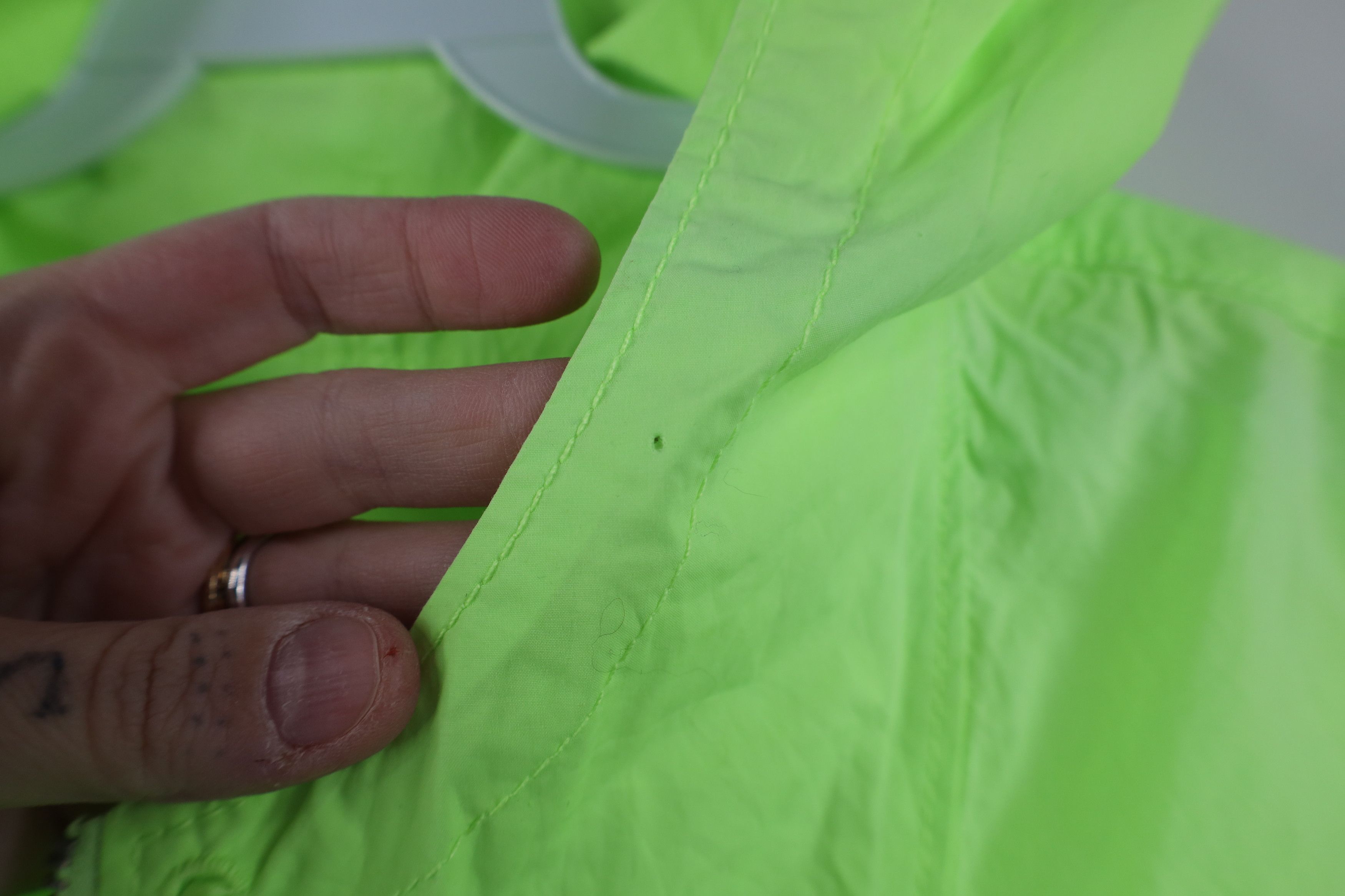 J.Crew Vintage Y2K J Crew Half Zip Hooded Anorak Jacket Lime Green Size L / US 10 / IT 46 - 4 Thumbnail