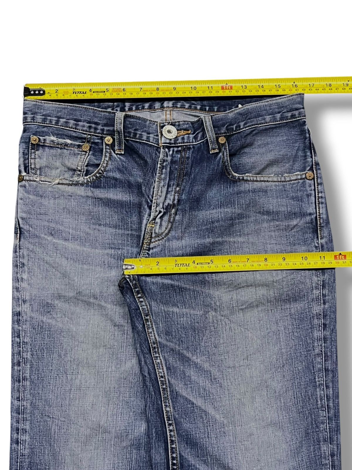 Levi's Vintage Levi’s 502 - Faded Wash, Distressed Denim Size US 33 - 18 Thumbnail