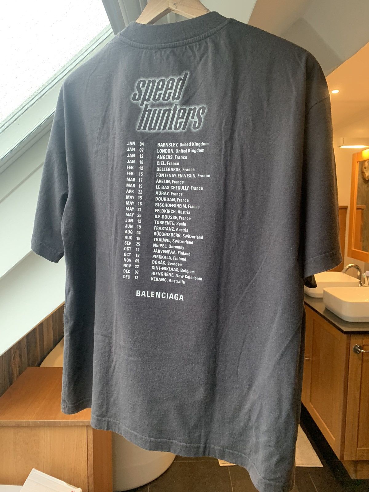 Balenciaga Balenciaga speedhunters tshirt faded black | Grailed