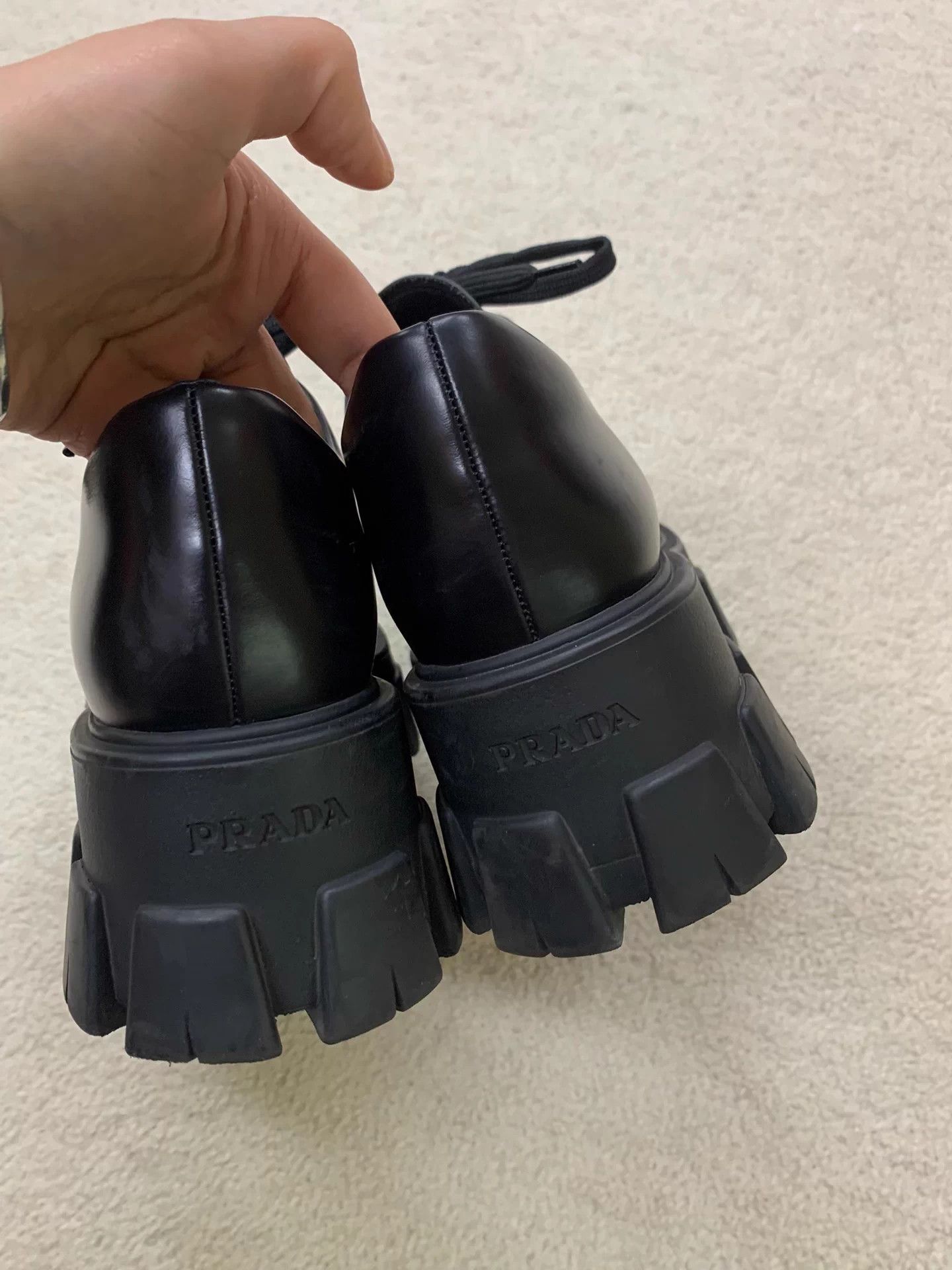 Prada Prada black platform loafers women's 36 Size US 5 / IT 35 - 4 Thumbnail