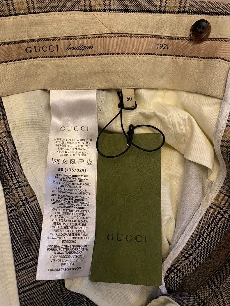 Gucci Gucci 1921 Series Green Label Western Trousers Casual Trous Size US 34 / EU 50 - 8 Thumbnail