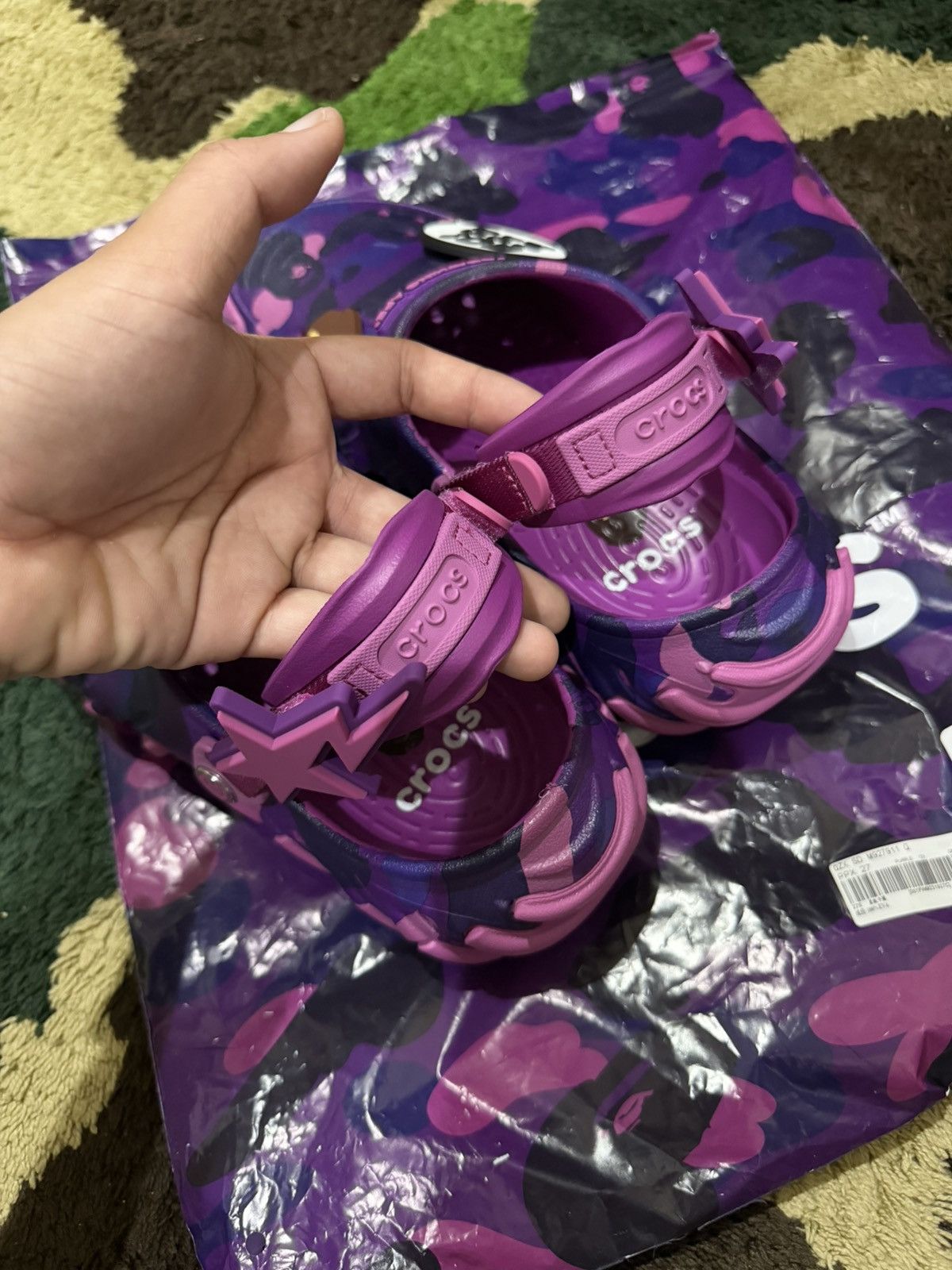 Bape × Crocs Bape x Crocs Uk7 fit Uk8 Size US 7 / EU 40 - 3 Thumbnail