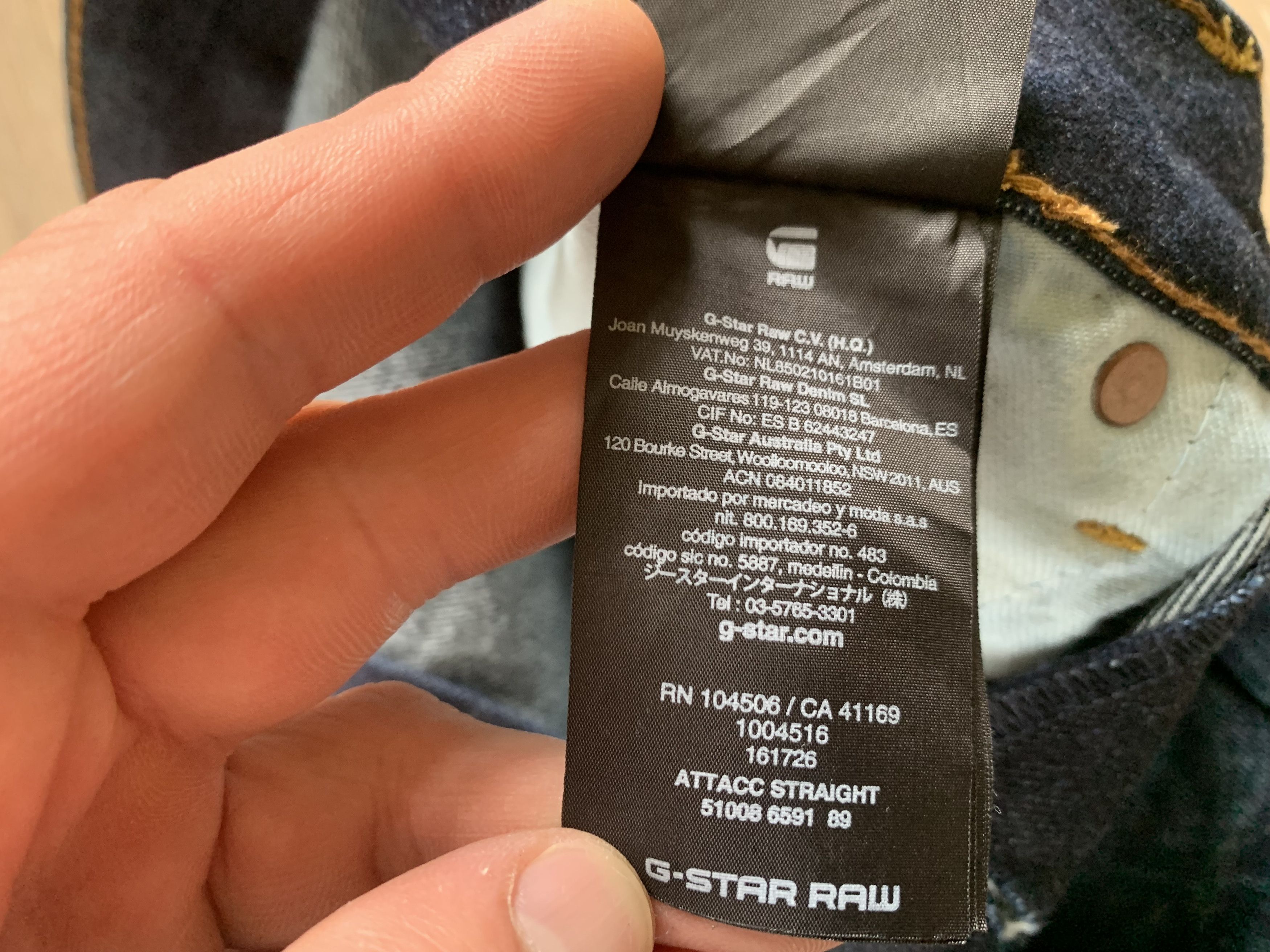 G-Star G Star Raw Attacc Straight Denim Jeans Size US 31 - 12 Thumbnail