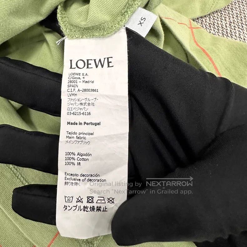 Loewe Loewe Graffiti embroidered logo short sleeve round neck T- Size XS / US 0-2 / IT 36-38 - 4 Thumbnail