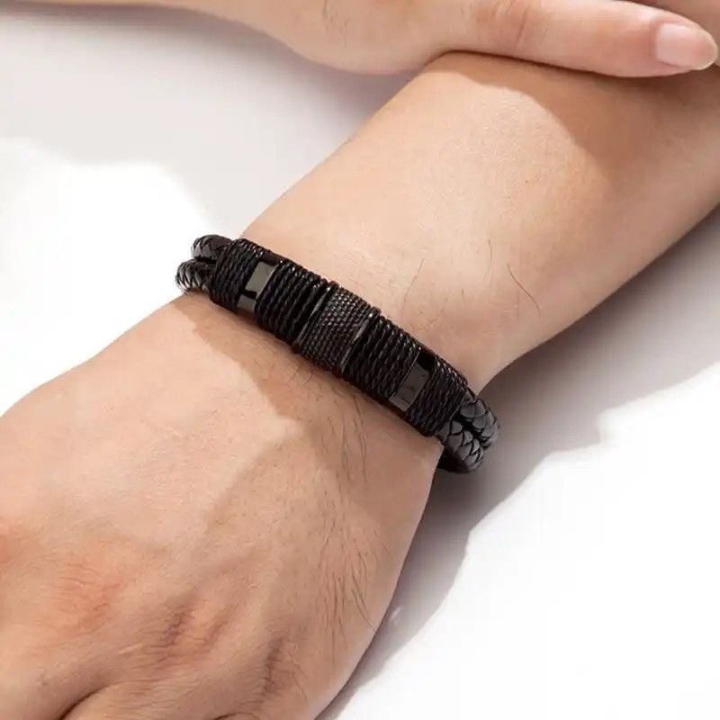 Jewelry × Vintage Vintage Woven Leather Rope Wrap Bracelets Size ONE SIZE - 5 Thumbnail