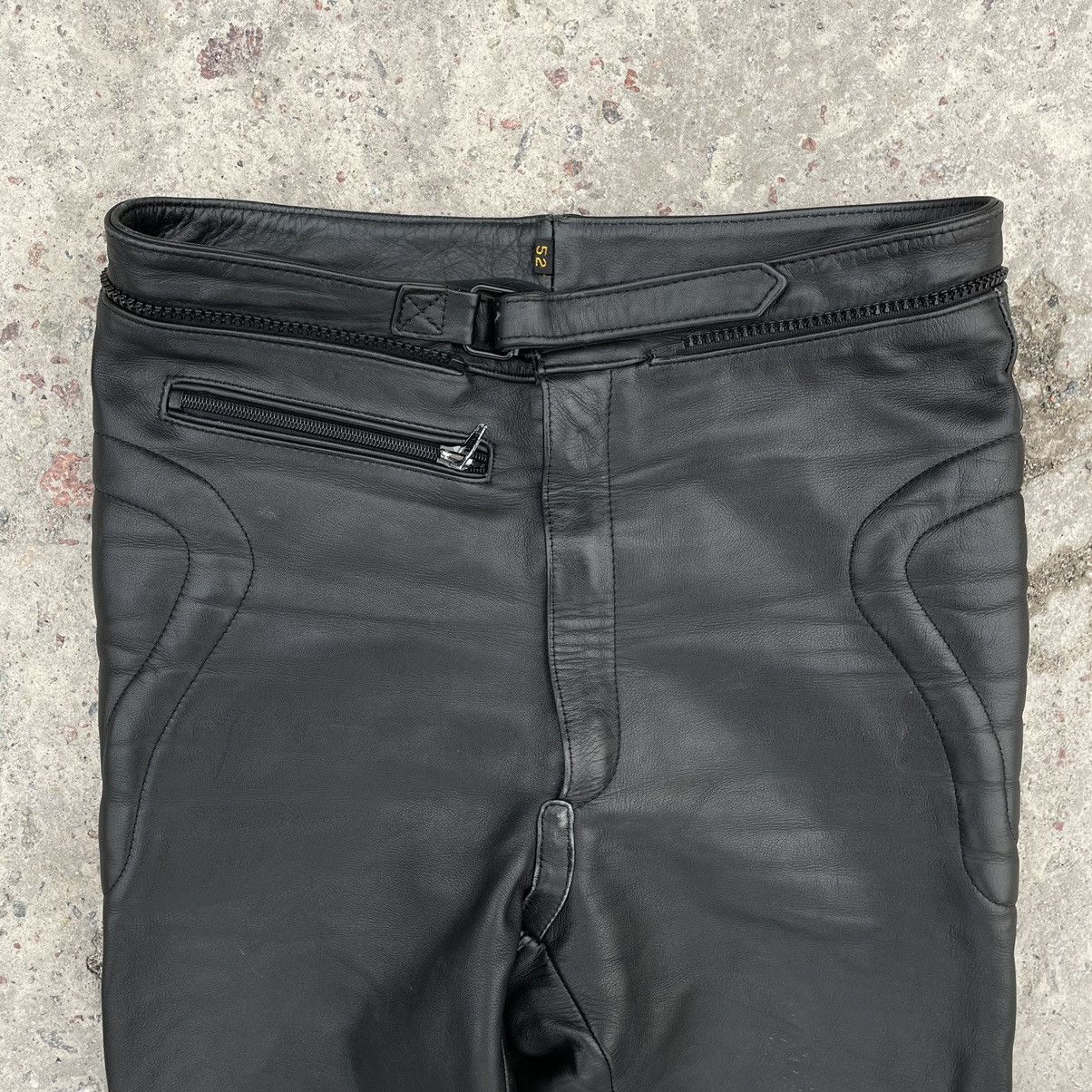 Other Vintage Moto Pants 52 Real Leather 90s Y2K USA Size US 32 / EU 48 - 6 Thumbnail