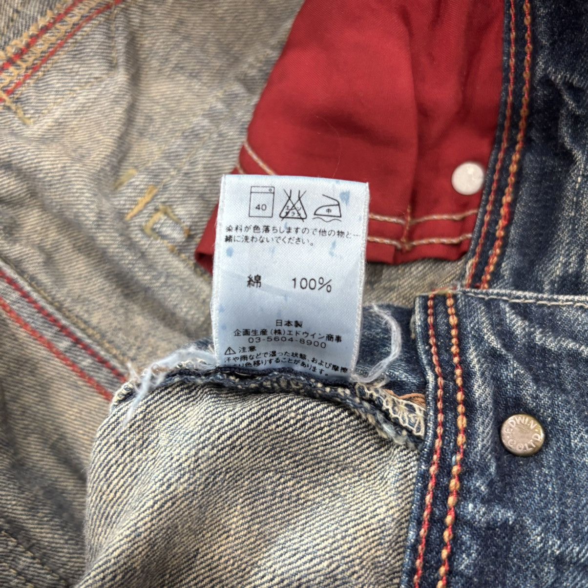 Edwin Edwin Flared Buckle Back Distressed Jeans Size US 32 / EU 48 - 9 Thumbnail