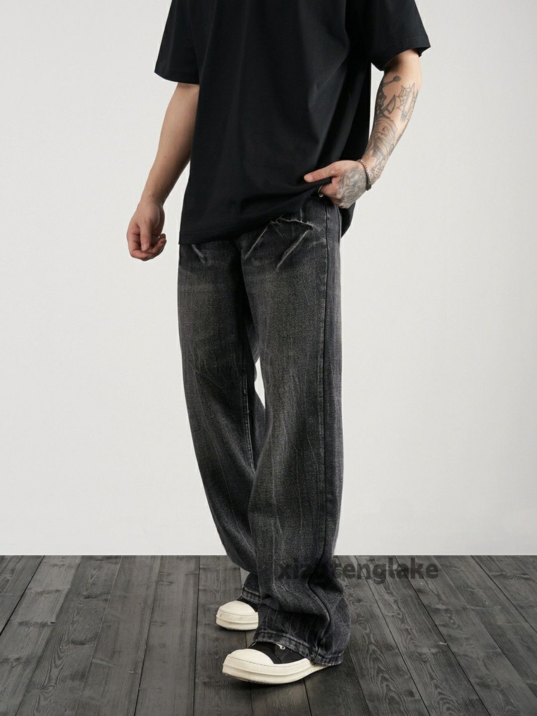 Jean × Vintage washed faded cleanfit yuppie bootcut grunge flared jeans Size US 32 / EU 48 - 4 Thumbnail