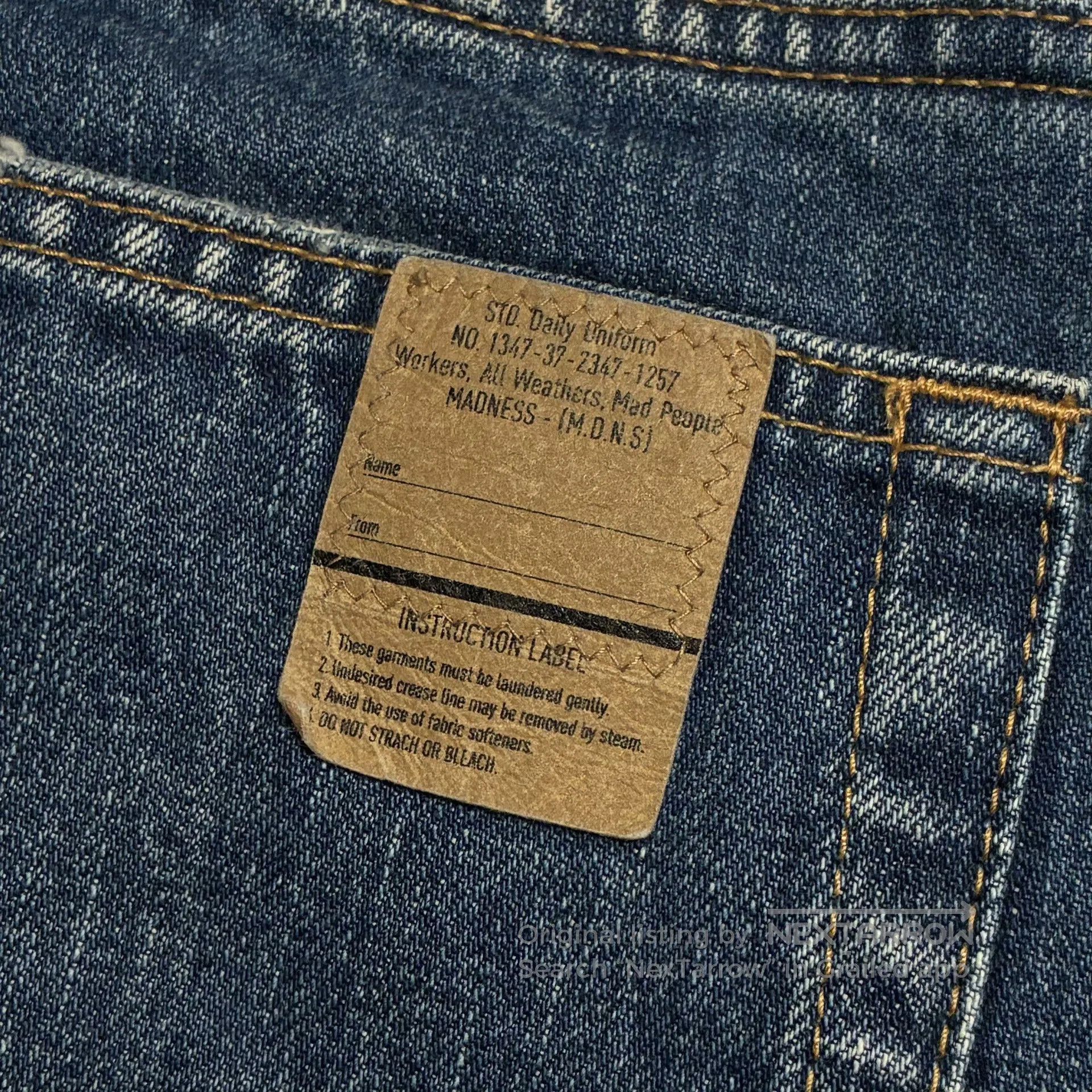 Madness MADNESS 22AW Straight Snow Wash Denim. Size US 26 / EU 42 - 5 Thumbnail