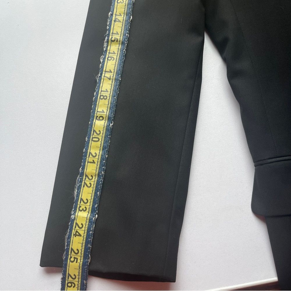 Designer Martino Mens Slim Fit Solid Black 3 Button Wool Suit 42R Size US S / EU 44-46 / 1 - 9 Thumbnail