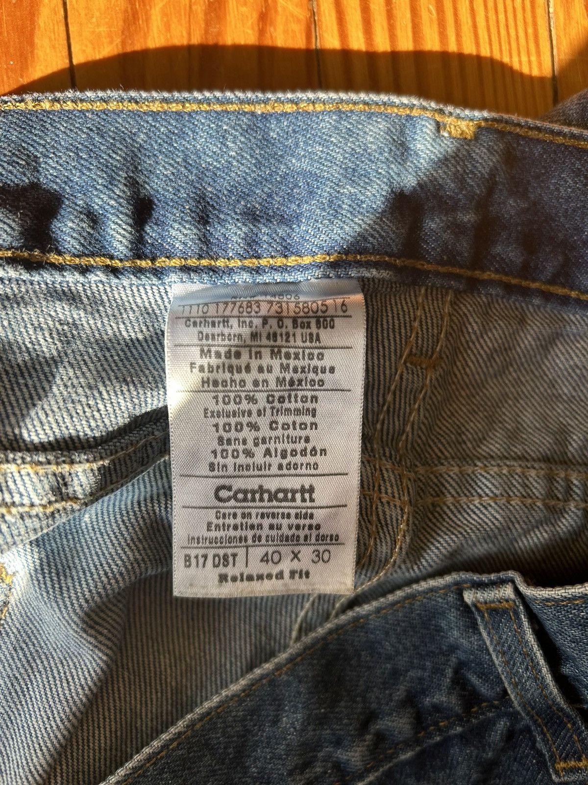Carhartt × Vintage Carharrt BAGGY DENIM Size US 30 / EU 46 - 3 Thumbnail