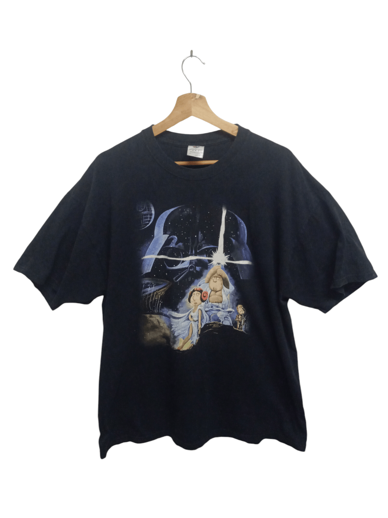 Japanese Brand × Star Wars × Vintage Vintage Family Guy T-shirt Star Wars Episode Street Wear Y2K Size US L / EU 52-54 / 3 - 1 Thumbnail