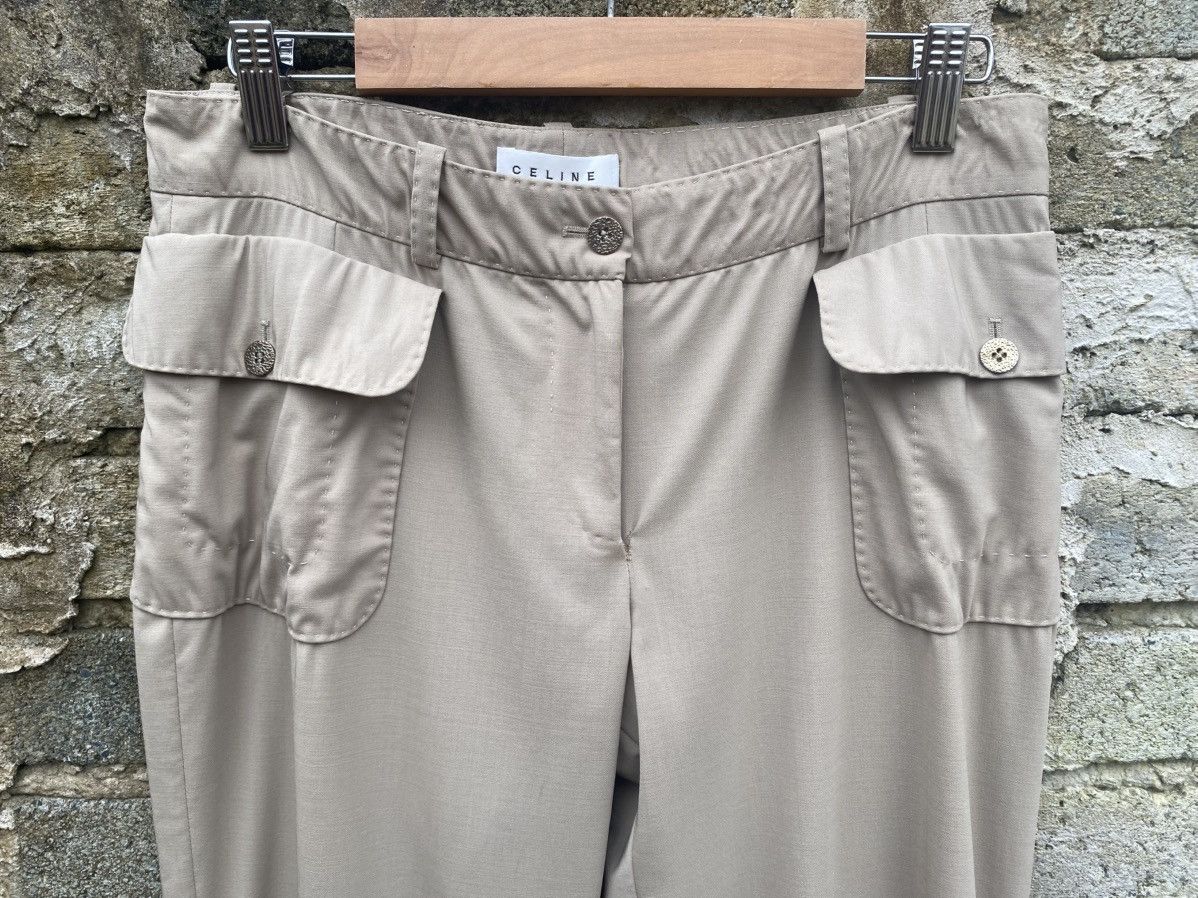 Celine Celine Virgin Wool Khaki Cargo Flare Size 28" / US 6 / IT 42 - 5 Thumbnail