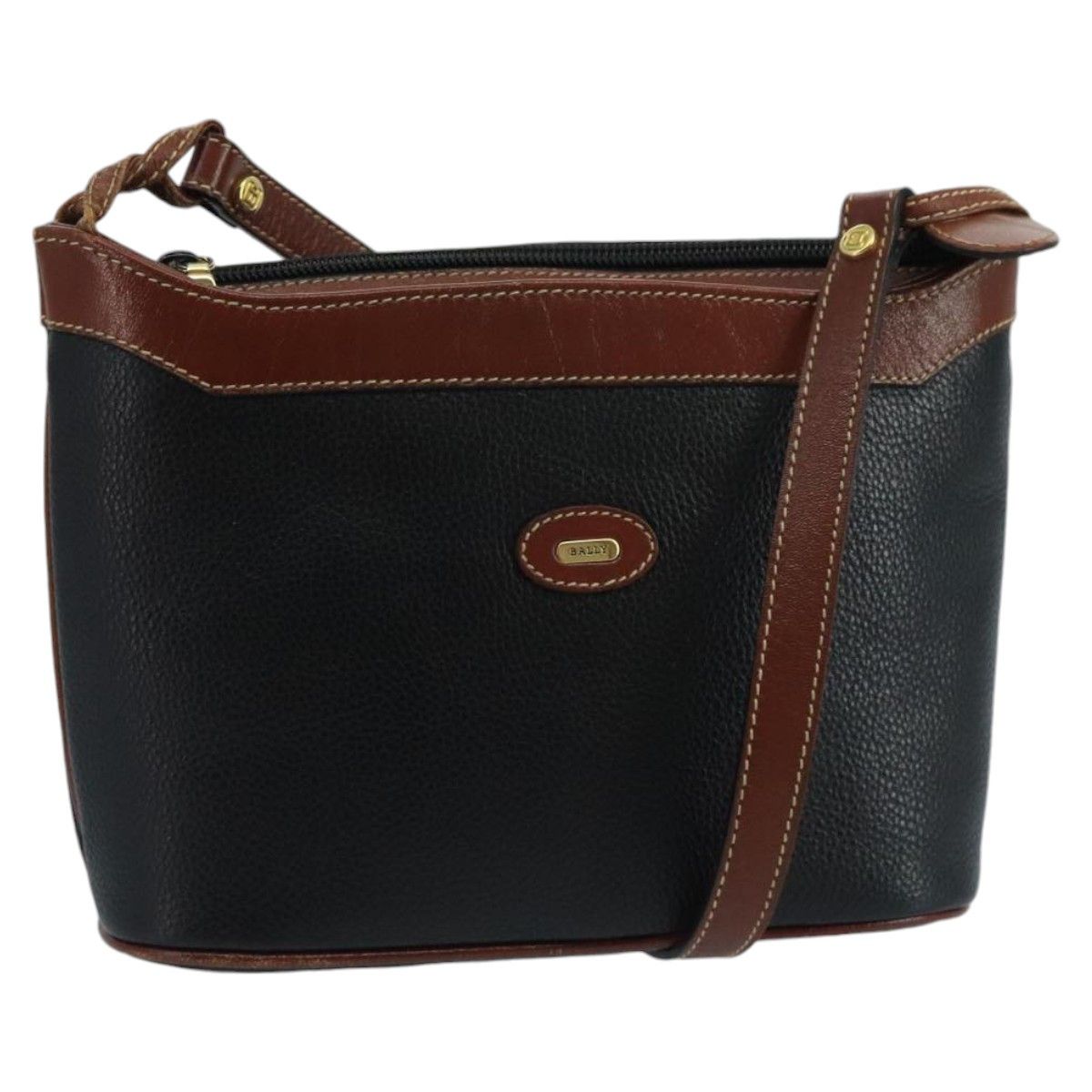 Bally Black Leather Shoulder Bag (Pre-Owned) Size ONE SIZE - 1 Thumbnail