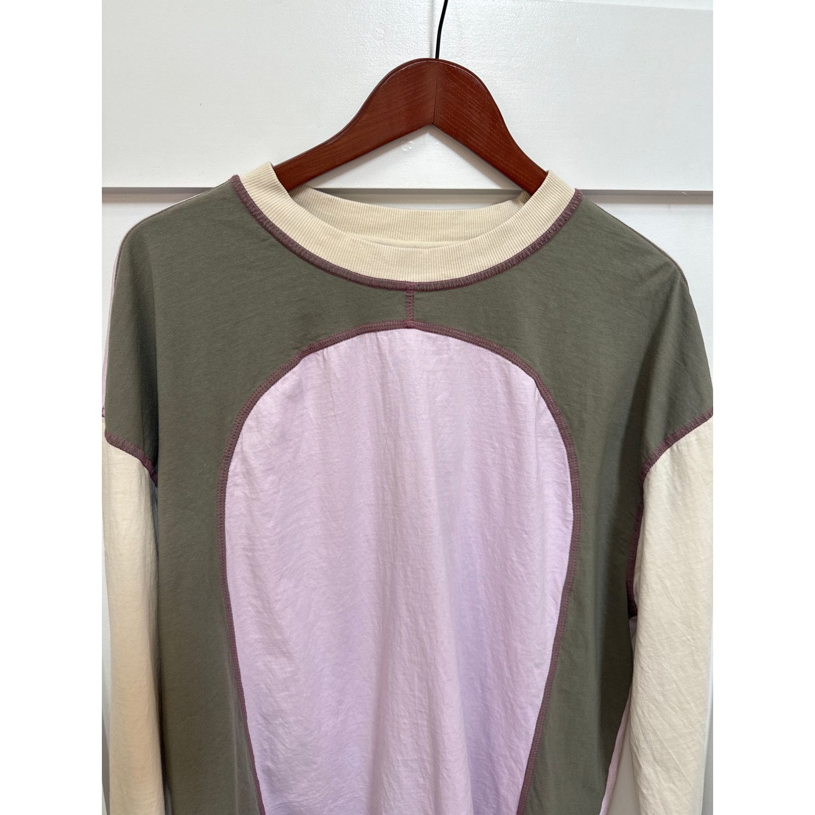Bdg BDG Colby Seamed Colorblock Relaxed 90's Long Sleeve Tee, L Size L / US 10 / IT 46 - 3 Thumbnail