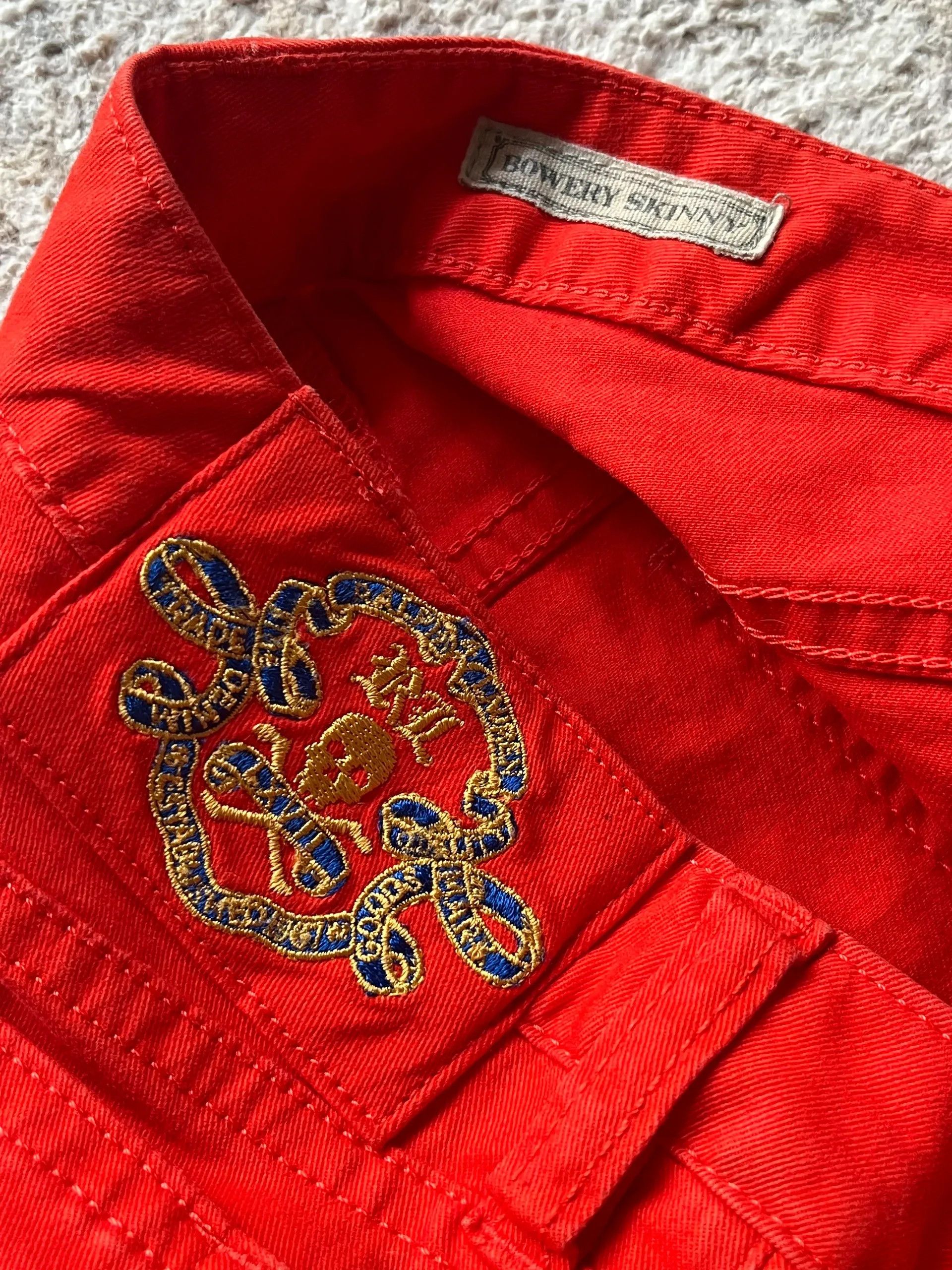 Polo Ralph Lauren Polo Ralph Lauren Bowery Skinny Sz 16 / XS Red Jeans Size 24" / US 00 / IT 34 - 3 Thumbnail