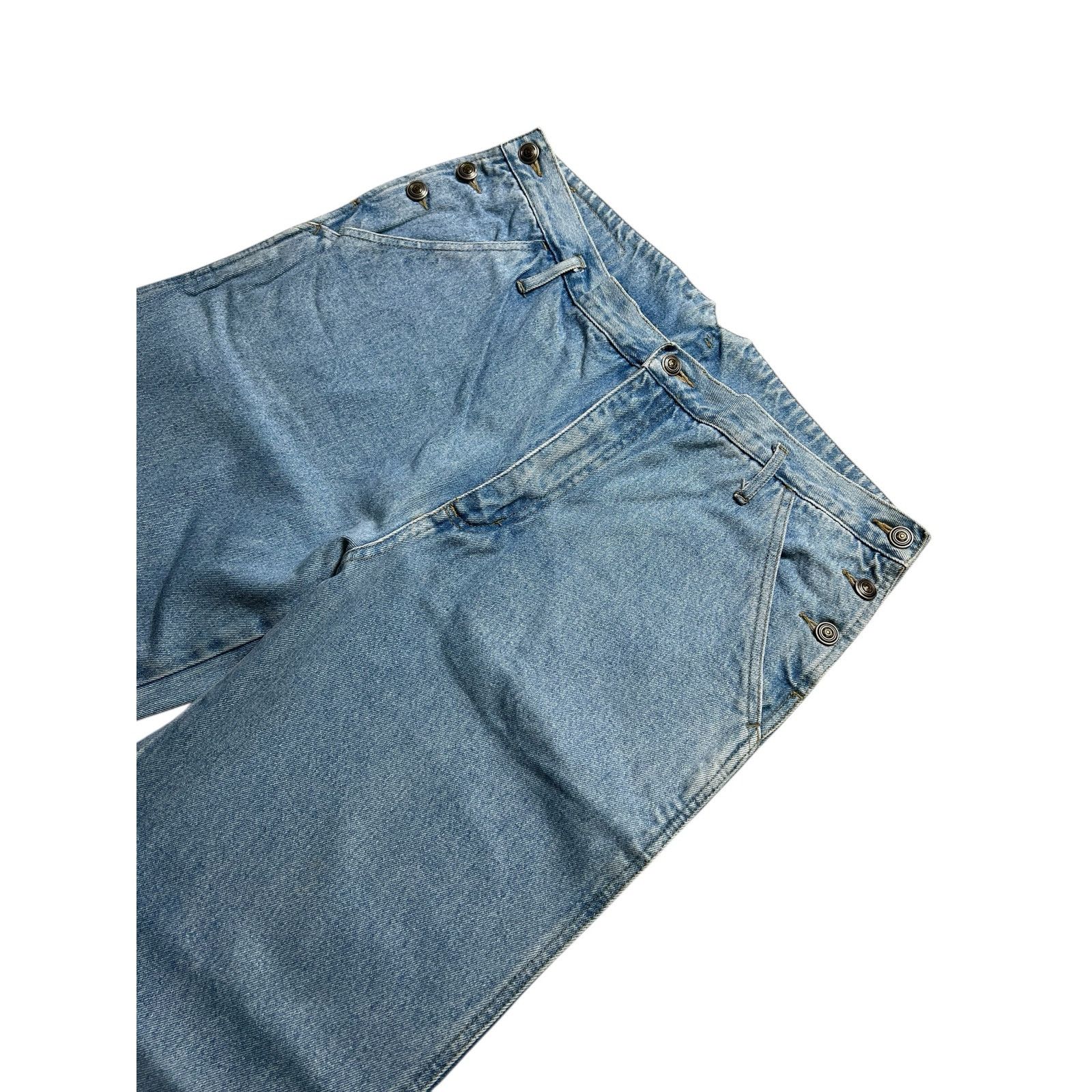Vintage Vintage Nada Nuff Contempo Denim Jeans Women L Sz 35x30.5 Size 35" - 10 Thumbnail