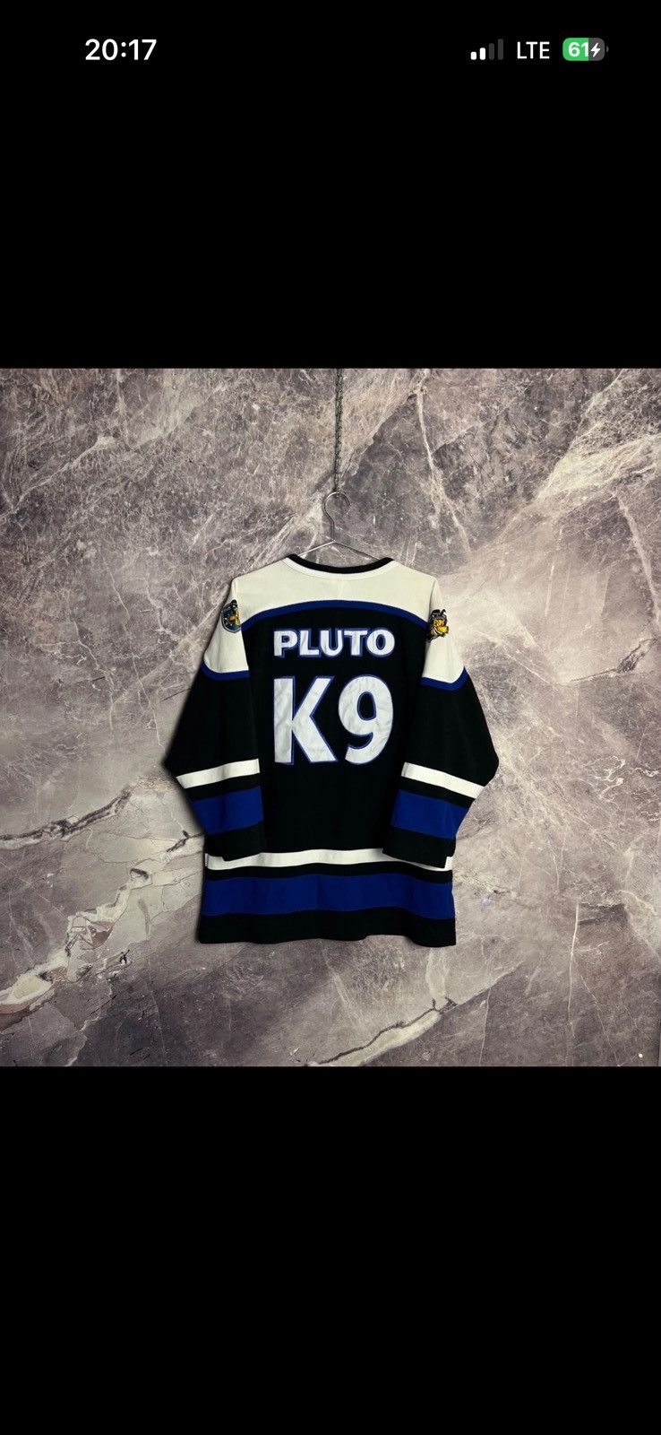 Disney Crazy Y2K! Vintage Disney Pluto K9 ice hockey jersey ! Size US M / EU 48-50 / 2 - 10 Thumbnail