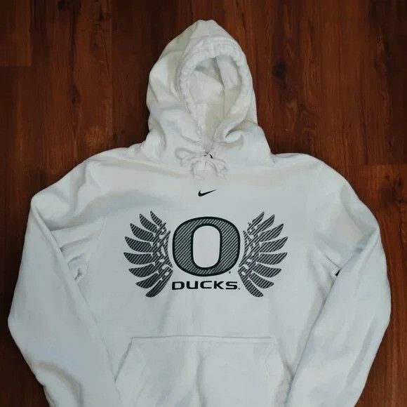 Nike Vintage Nike Oregon Ducks Mid Swoosh Hoodie Sweatshirt Size US M / EU 48-50 / 2 - 2 Thumbnail