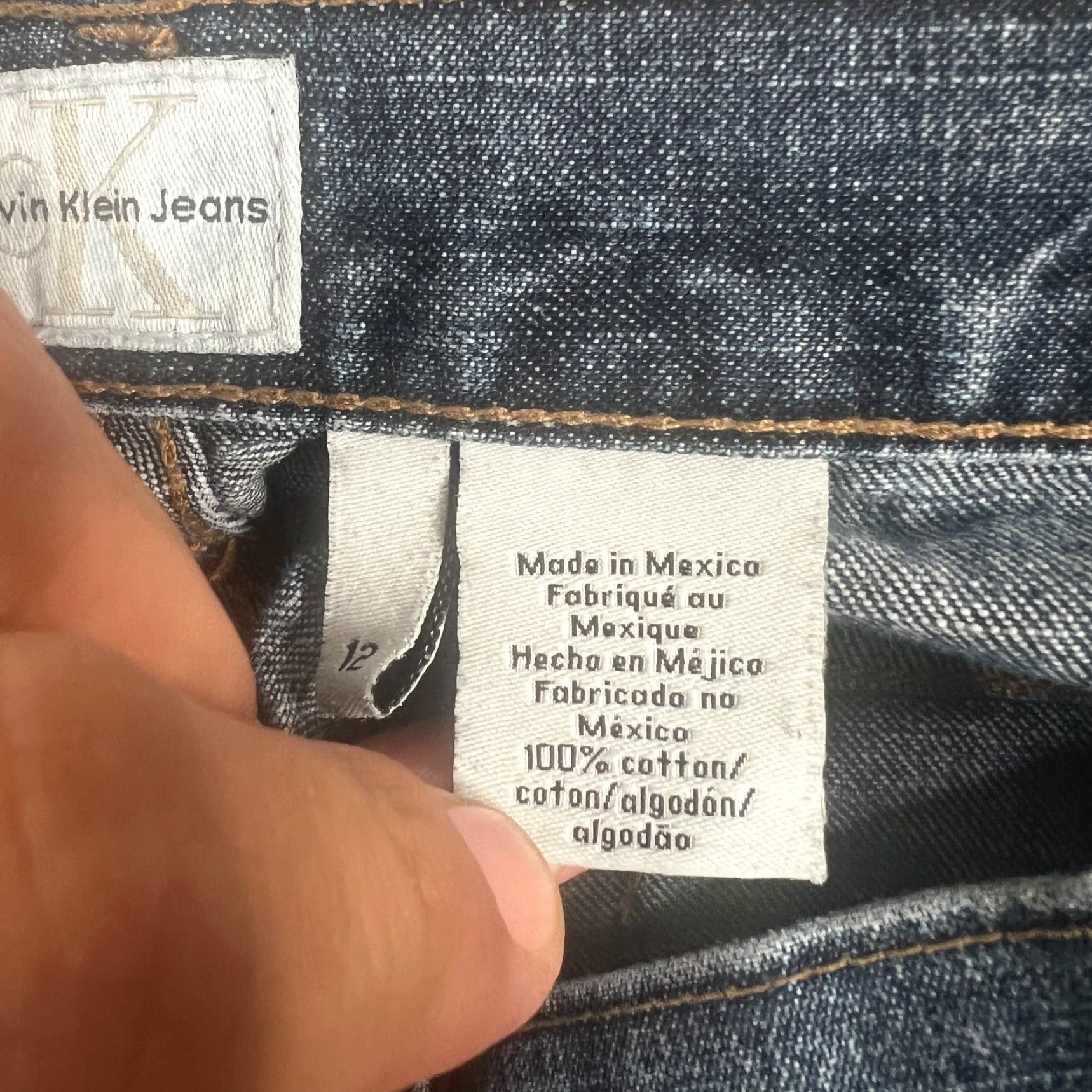 Calvin Klein Calvin Klein Womens Bootcut High Rise Jeans Size 12 Medium Blue Wash Size 34" / US 12 / IT 48 - 7 Thumbnail