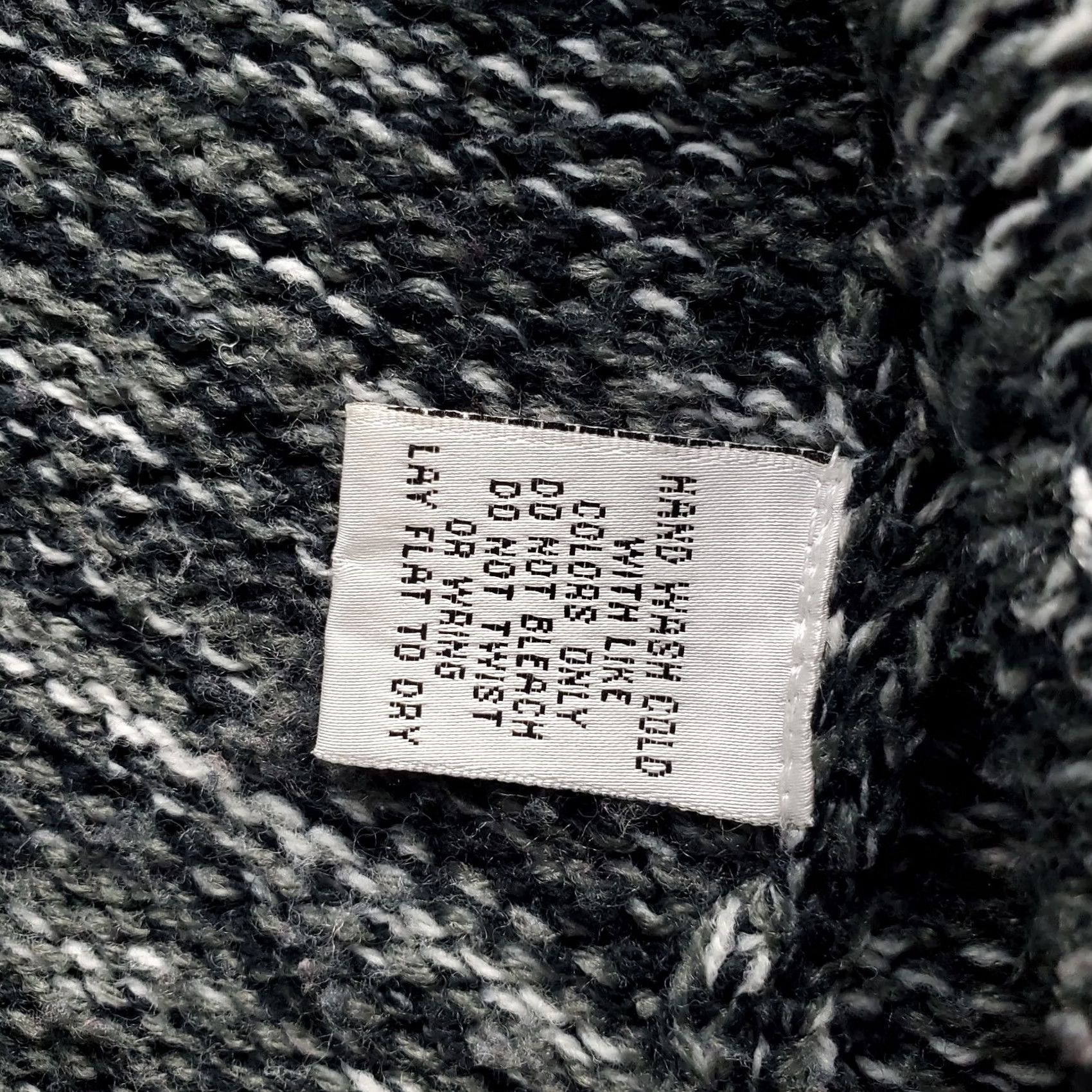 Vintage Allison Brittney Cardigan Womens L Gray Cable-Knit Cap Sleeve Front 2 Button V-neck? Size L / US 10 / IT 46 - 8 Thumbnail