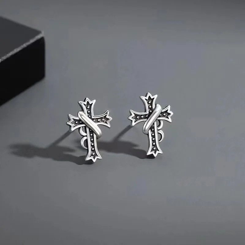 Jewelry × Vintage Vintage Cross Stud Earrings Size ONE SIZE - 3 Thumbnail