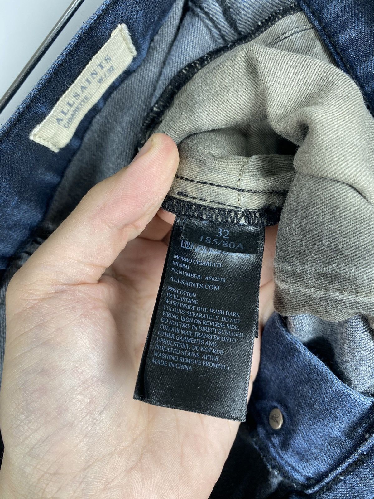 Allsaints Allsaints Morro Cigarette Skinny Jeans size 32 Size US 32 / EU 48 - 13 Thumbnail