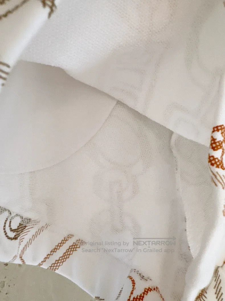 Hermes Hermes White drawstring sport shorts Size 42" / US 20 - 7 Thumbnail