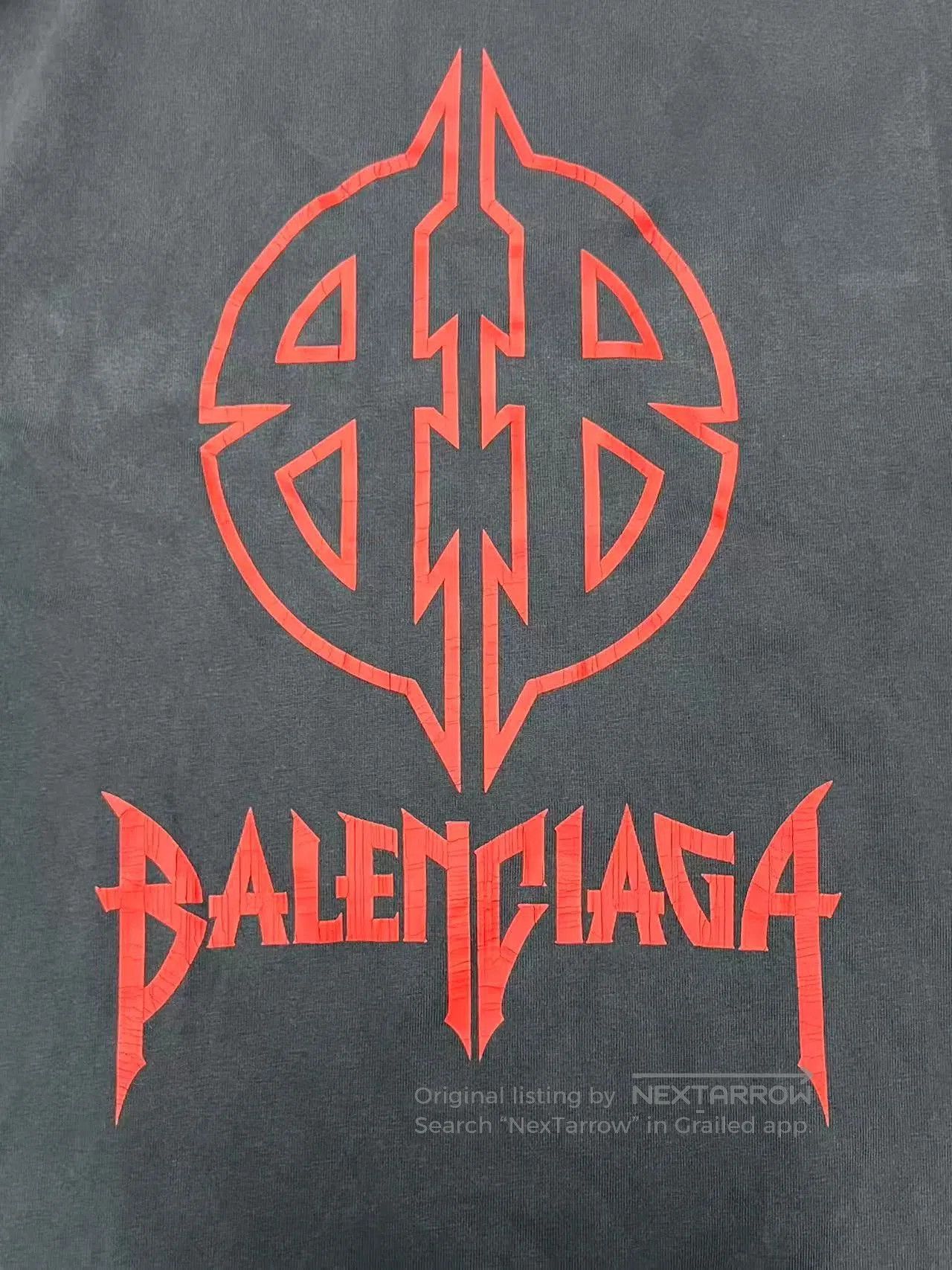 Balenciaga Balenciaga FW23 Logo Print Short Sleeve T-Shirt. Size US XXS / EU 40 - 3 Thumbnail