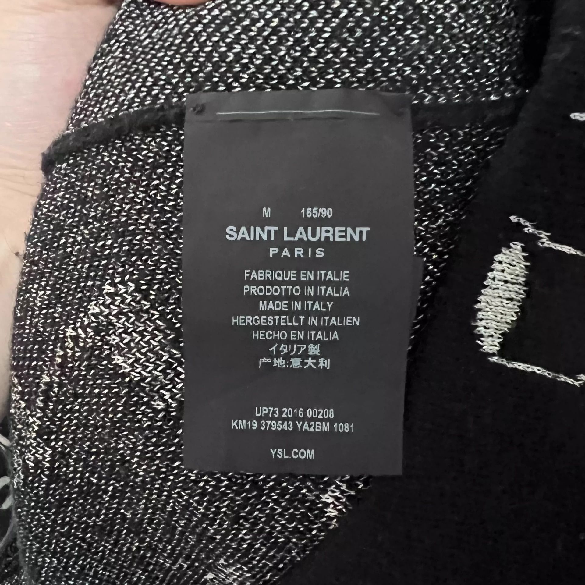 Saint Laurent Paris Saint Laurent Paris Saint Laurent Paris Music note cardiga Size US M / EU 48-50 / 2 - 4 Thumbnail